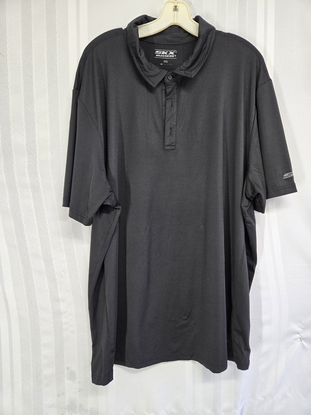 Skechers Men's SKX Black Performance Polo Shirt PLUS SIZE 2XL